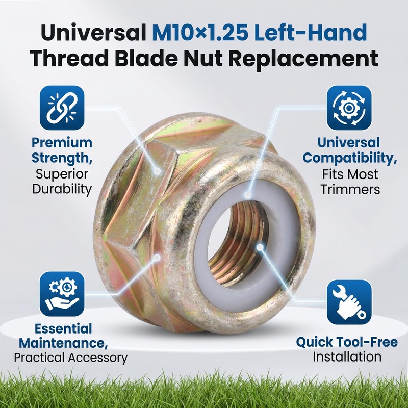 M10 x 1.25 nut, universal M10 x 1.25 leaf nut