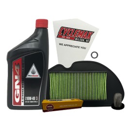 Cyclemax Standard 10W-40 Tune Up Kit compatible with 2022-2025 Honda NAVI with Spark Plug