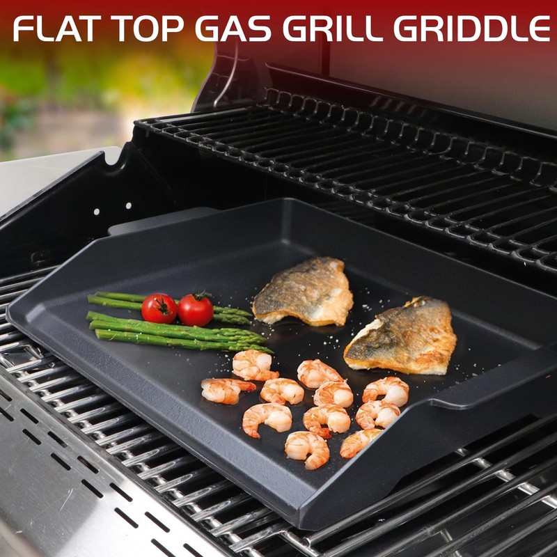 Cast Iron Griddle for Gas Grill Stove Top Plate Universal