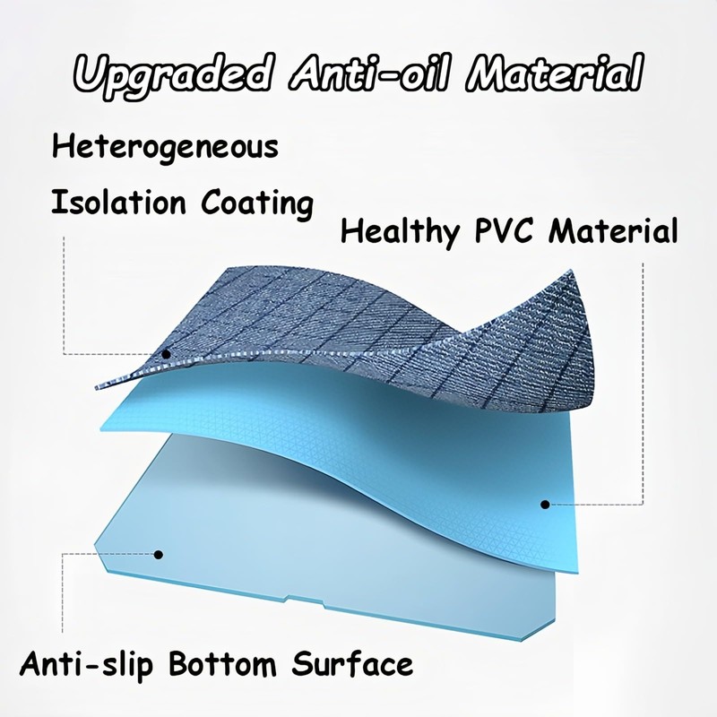 Taoluwin Rectangle Tablecloth, PVC Table Cover, Waterproof & Oilproof Table