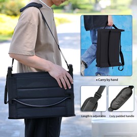 ZOTORUN Bleacher Chairs Stadium Seats Cushion with Back Support, Portable Folding Chair (1, Black)