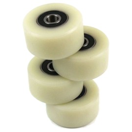 Smart Machines 4 x Nylon Polyamide Wheels Diameter 40mm Width 20mm 8mm Bearings Precision Made in EU
