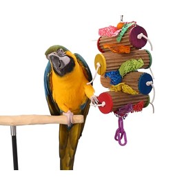 Shreddy Rolls Parrot Toy - Choose Size (Large)