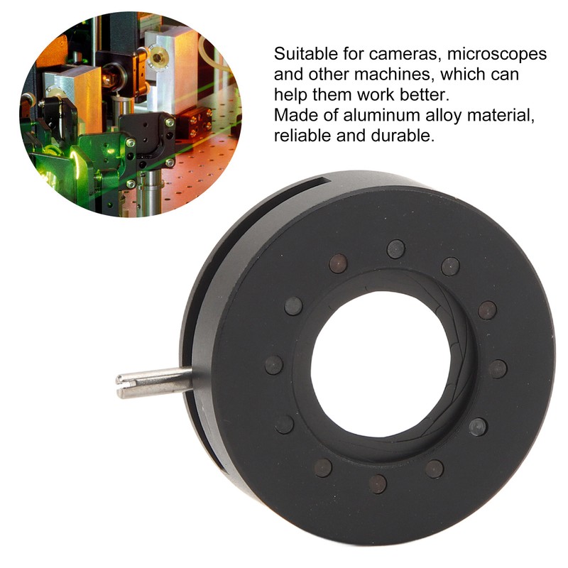 Aperture Diaphragm Manual Adjustable Aluminum 0.5‑15mm 12 Blades Iris Diaphragm