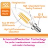Lamsky E14 Base LED Filament Candle Shape Light Bulb,E14 European