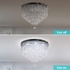 YPQXYHDA Modern Crystal Chandeliers LED 5 Tier Crystal Ceiling Light