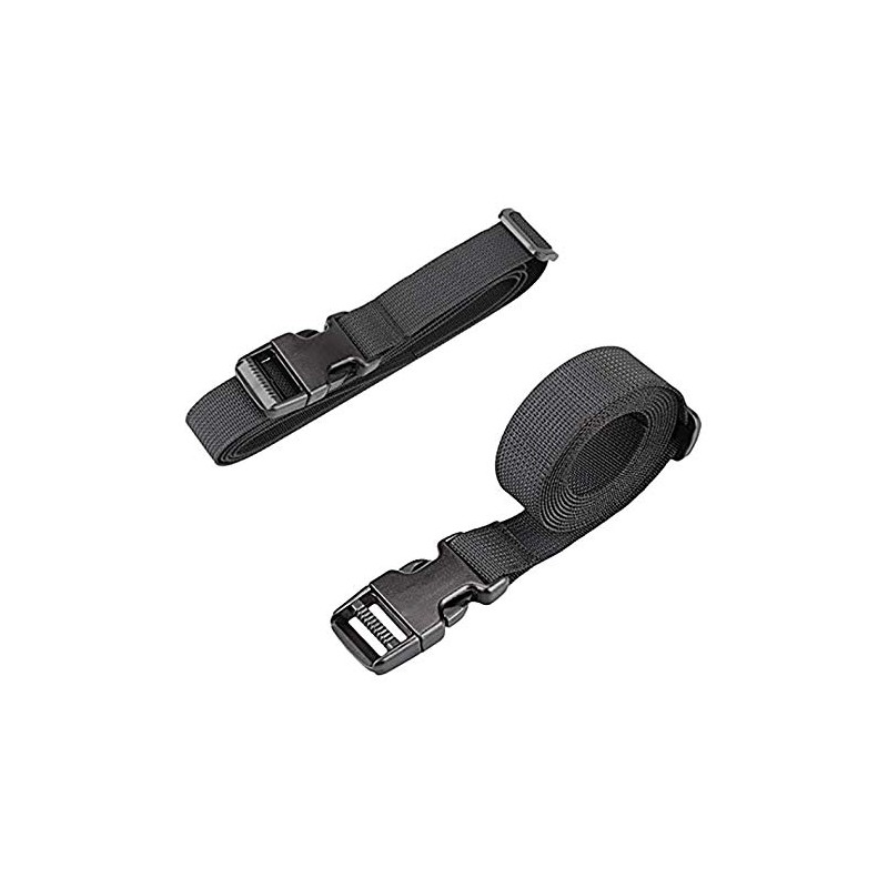 FSSTUD 4 Pcs 2m Long Tie Down Straps Black Nylon