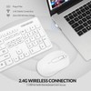 Wireless Keyboard and Mouse Combo - Rii Standard Office PC