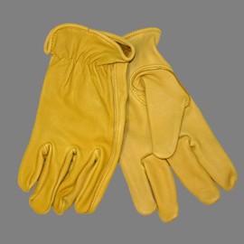 Glacier Wear Men's Buckskin Gloves - Gold mts1115 (Large)