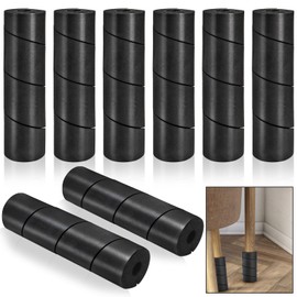 Tlence 8 Pack Bed Frame Toe Protectors, 6" Beds Frame Leg Covers, Reusable Bed Feet Guards, Non-Adhesive Toe Cushion for Any Furniture Leg, Adjustable Safty Pad Prevents Toes Hitting from Chair Legs