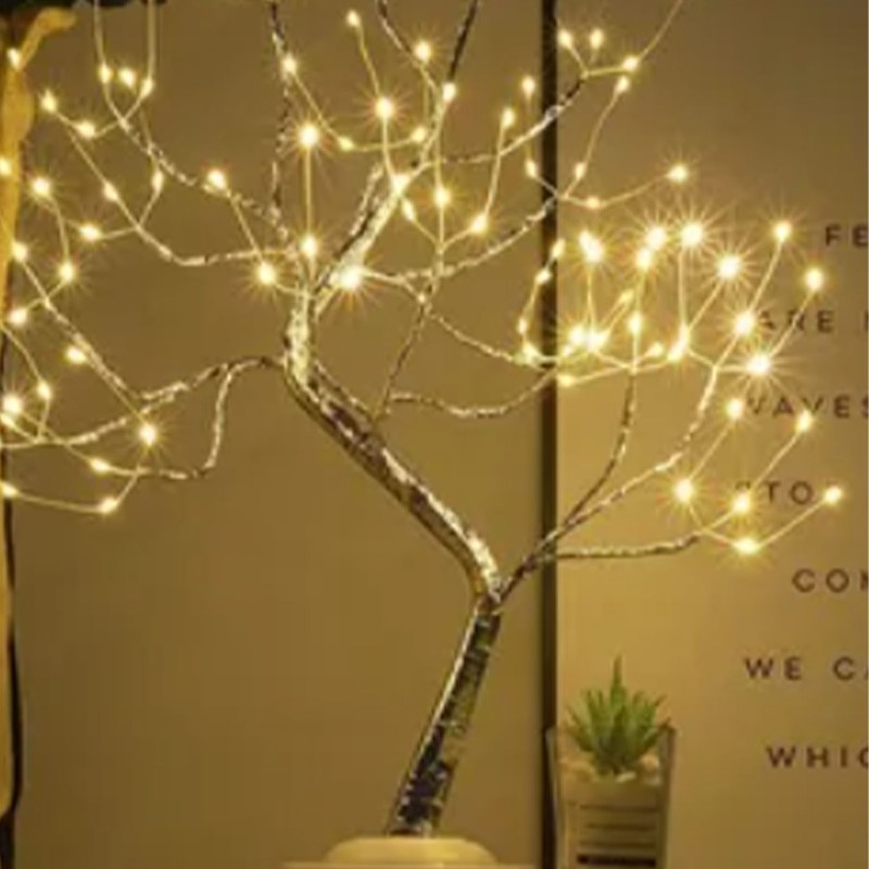Bonsai Fairy Tree Lamp Warm Lighting 108 LED Lamps Battery