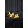 Konstsmide 6233-203 LED Acrylic Foxes Sitting, Set of 5, 40