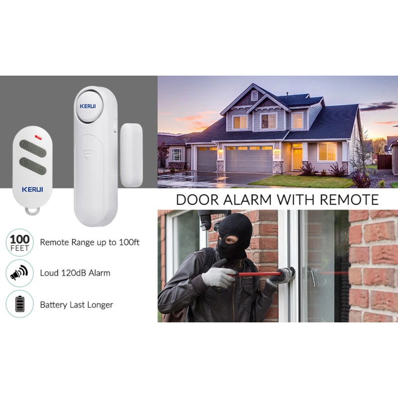 KERUI Wireless Remote Control Magnetic Sensor Door Window Home Security