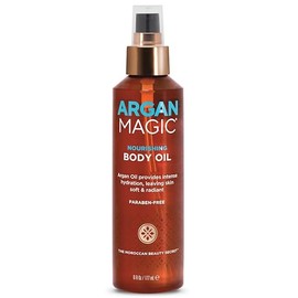 Aceite corporal nutritivo con aceite de argán y almendras | Hidratación intensa, suaviza e ilumina | Fabricado en EE. UU., sin parabenos, sin crueldad