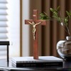 ARCHOBAN Crucifix Wall Cross Catholic, 12 Inch Wooden Cross with