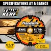 Hardwin 6-1/2" Track Saw Blade 56T 20mm Arbor Thin Kerf