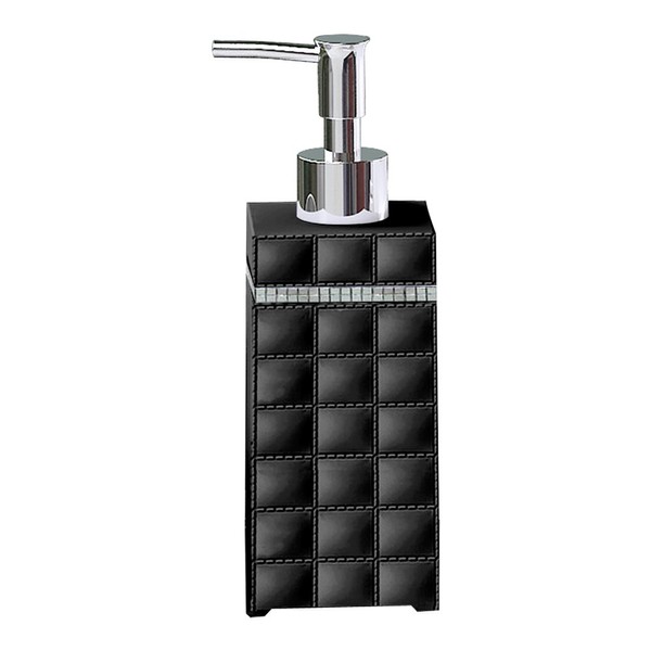 nu steel GB6H Giraffe Black Refillable Dispenser Pump Bottle for Bathroom Vanity Countertop,Kitchen Sink-Holds Essential Oils,Lotions,Liquid Soap,Hand Sanitizer Resin