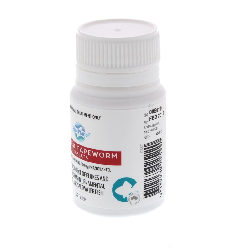 Blue Planet Fluke and Tapeworm 25 Tablets