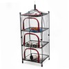 3 Layer Hanging Mesh Rack Foldable Multifunction Portable Foldable Drying