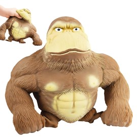 peiyee Gorilla Stress Relief Toy, Gorilla Toy for Stress Relief, Rubber Squishy Monkey, Rubber Monkey Toy, Stress Relief Toy for Children and Adults
