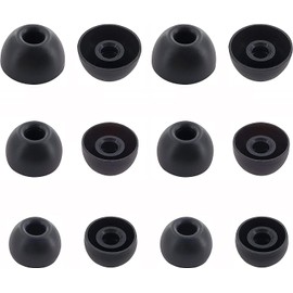 ALXCD Replacement Ear Tips Compatible with Powerbeats Pro 2 Headphone, S/M/L 3 Sizes 6 Pairs Soft Silicone Earbuds Tips, Fit for Powerbeats Pro 2 PB Pro 2, 6 Pairs Black