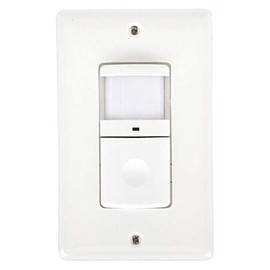 Vacancy Sensor, PIR, 1200 sq ft, White