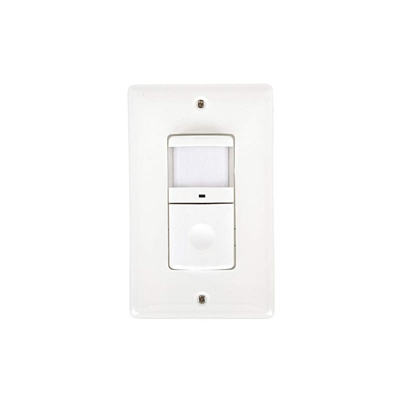 Vacancy Sensor, PIR, 1200 sq ft, White