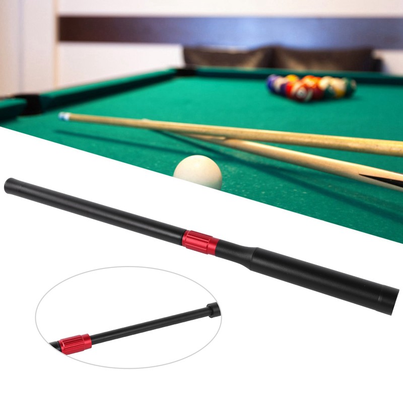 Aluminum Billiards Pool Cues Extension Rod Telescopic Stretch Snooker Accessories(Red