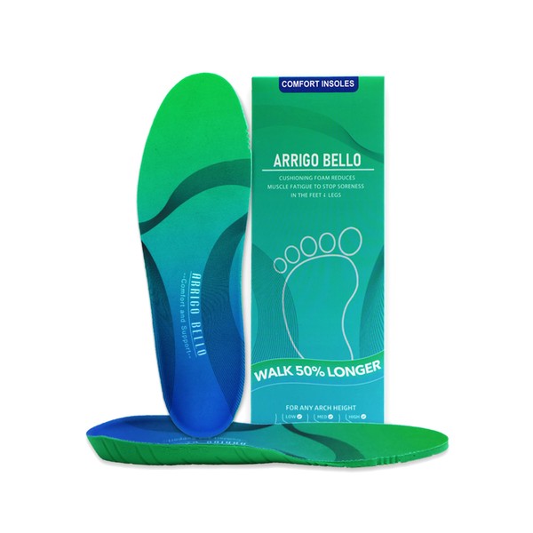 ARRIGO BELLO Insoles Men Women Walker Longer Comfortable Shoe Insert