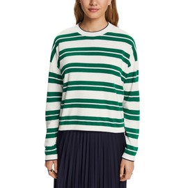 ESPRIT Women's 073ee1i301 Sweater, 302/Dark Green 3, L