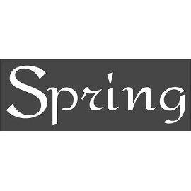 Unbranded 1- 3x8 inch Stencil, (PF-88) Spring (6mil)*****