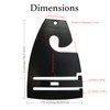 Black Neck Tie Hangers for Retail, Economic Plastic Tie Hooks