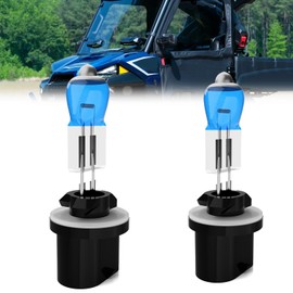 LECCIBUB Headlight Bulbs Compatible With Polaris Ranger 500 570 700 800,881 Halogen HeadLight Bulb Combo,Super Bright 6000K White,Plug and Play,Pack of 3