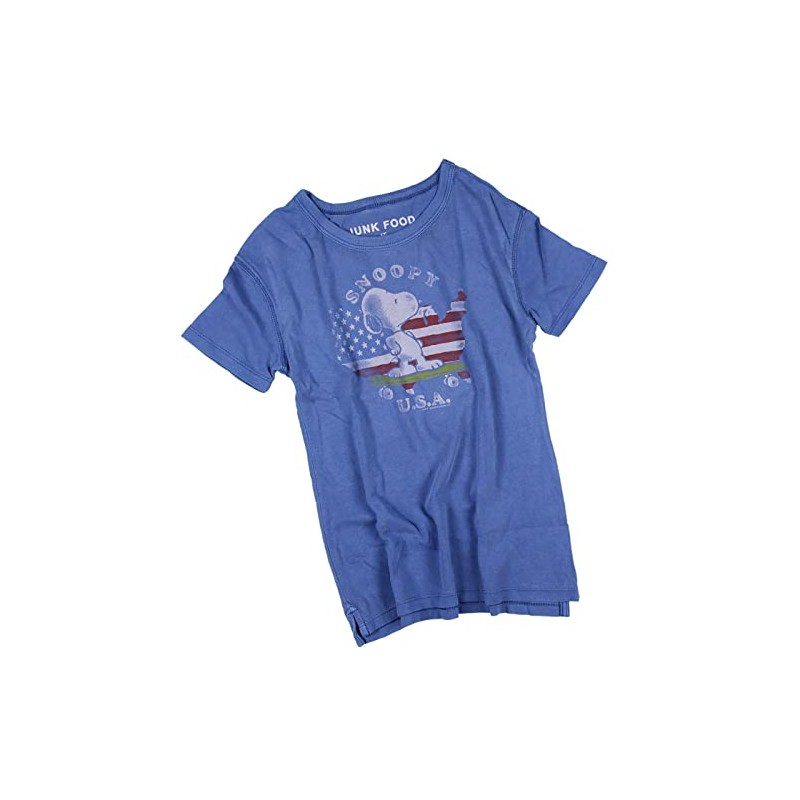 Peanuts Snoopy Baby Kids USA Skateboard America Vintage Distressed T-Shirt