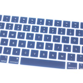 UHamn Keyboard Skin Compatible for MacBook Air 15.3" M2 A2941, MacBook Air 13.6 A2681 M2, MacBook Pro 14 A2442 A2779 A2918 A2992 M1 M2 M3 & MacBook Pro 16 A2485 A2780 A2991 M1 M2 M3 Pro Max (Navy Blue