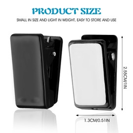 Grevosea 15 Piece Self Adhesive Tapestry Wall Clips for Hanging Rectangle Sticky Photo Spring Clips for Home Office Poster Photo Picture Paper Flag Hanger (Black)