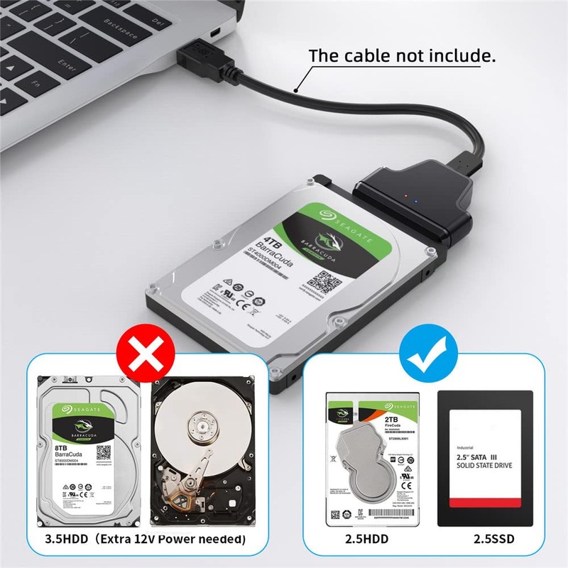 xiwai Micro USB 3.0 to SATA 22 Pin 7+15 Housing
