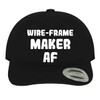 Wire-Frame Maker AF - Soft Dad Hat Baseball Cap, Black,
