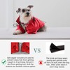 Morezi Dog Raincoat with Zip and Reflective Buttons, Adjustable Drawstring,