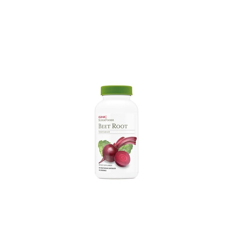 GNC SuperFoods Beet Root, Provides 60mg of Chlorophyll, 90 Capsules