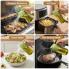Poshetion 2 in 1 Olive Oil Sprayer - Light-Proof Glass