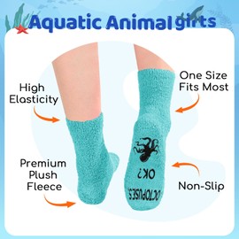HAPPYPOP Jellyfish Gifts for Women - Jellyfish Ocean Socks for Teen Girls, Animal Lover Gifts