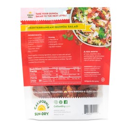 Sun-Dried Tomatoes, 3oz Bag (Pack of 2) Dry Halves, Ready to Eat, by CALIFORNIA SUN DRY | Gluten-Free and Antioxidant Rich