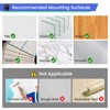 Aikzik Black Hooks for Hanging Heavy Duty, Adhesive Hooks for