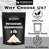 Potassium Bicarbonate 2lb by Essencea Pure Bulk Ingredients | Electrolyte