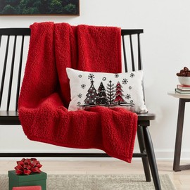 RABUSOFA Christmas Pillow Covers 12x20 Inch Lumbar Christmas Decorations Throw Pillow Cases Xmas Outdoor Christmas Decor Winter Cushion Covers Decorative Pillows for Couch Holiday