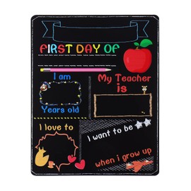 DOITOOL 1PCS Small Chalk Board Dual-Sided Mini Blackboard Student Printing Black Board Back to School Chalkboard Sign, 9.82X7.86 in