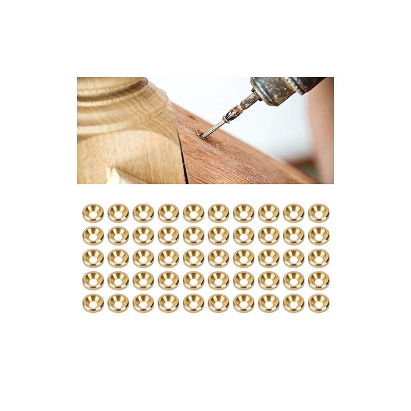 50pcs M3 ~ M6 CNC Pure Copper Countersunk Screw Washer