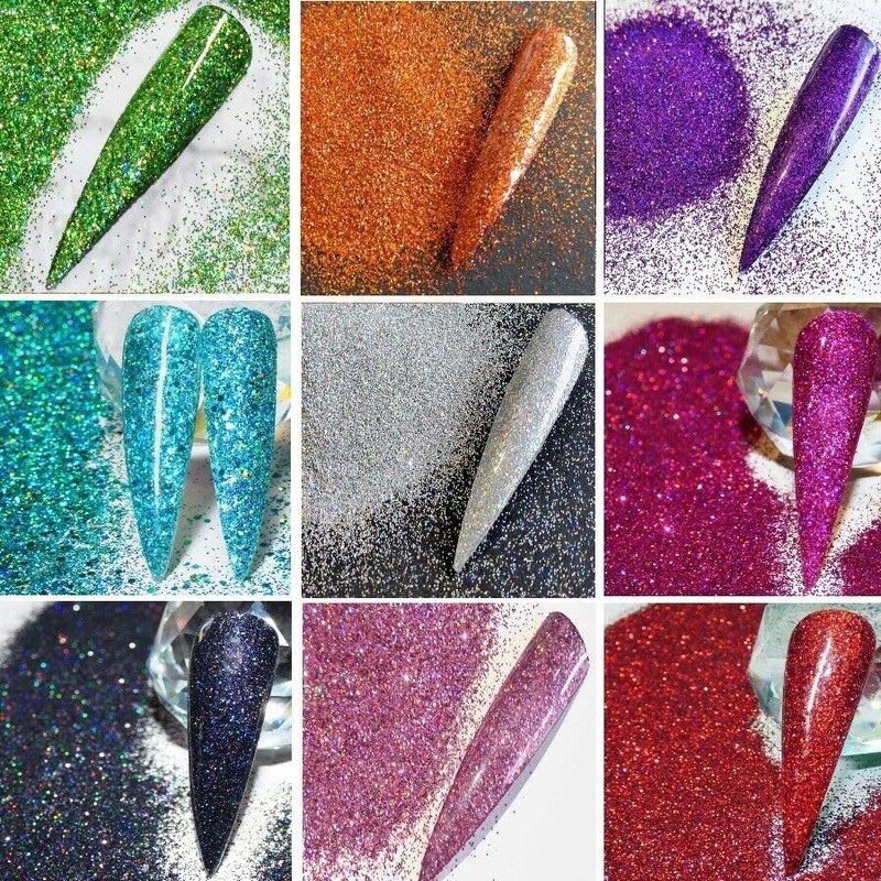 EliteKoopers 10g Black Sparkling Ultra Fine Glitter Powder, Extra Fine