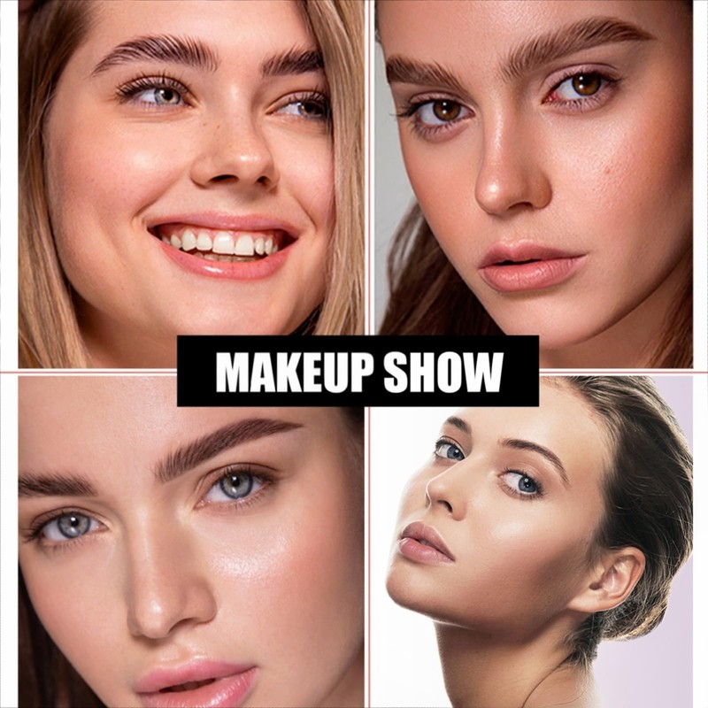 Waterproof Eyebrow Seal Stamp Powder,Waterproof Make Up Nature Tinting Coloring